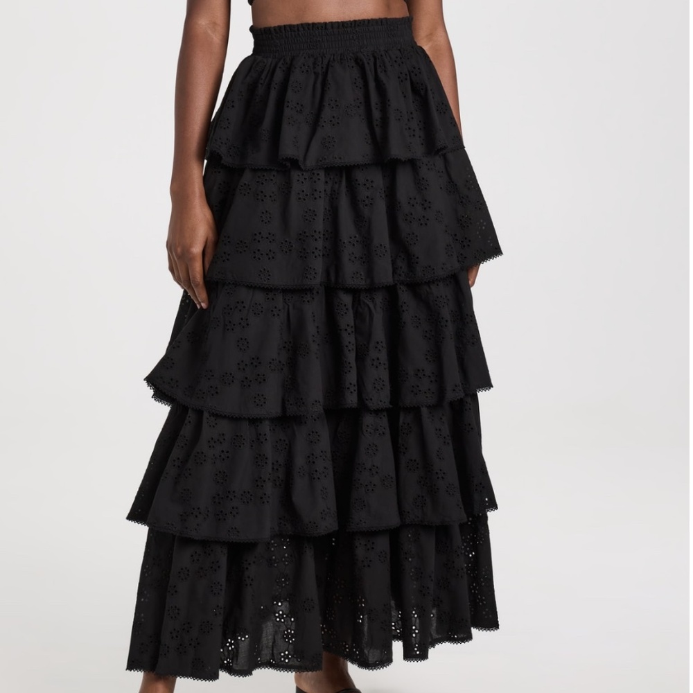 NWT Hill House Maxi skirt and crop top black set